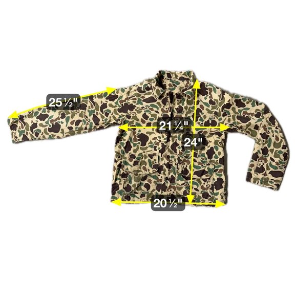 Vintage Camouflage Hunting Shirt Button Down Size Medium Retro Camo READ - Picture 5 of 11
